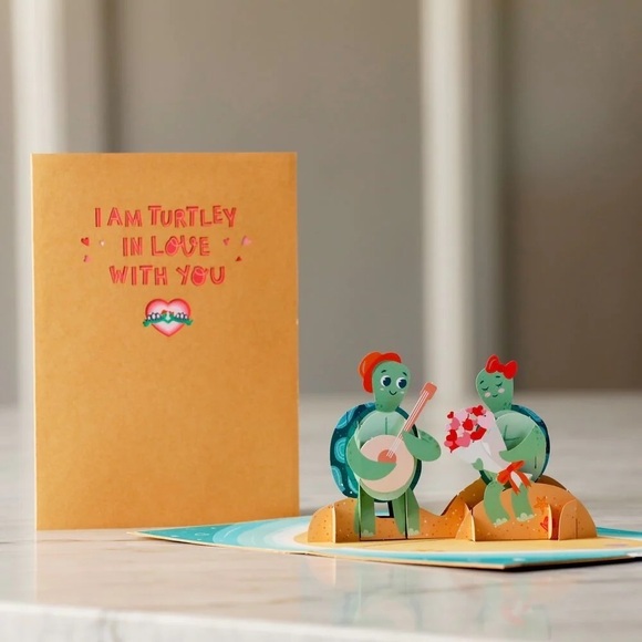 Turtley in Love Pop-Up Card, NWT 🐢 - Picture 5 of 14